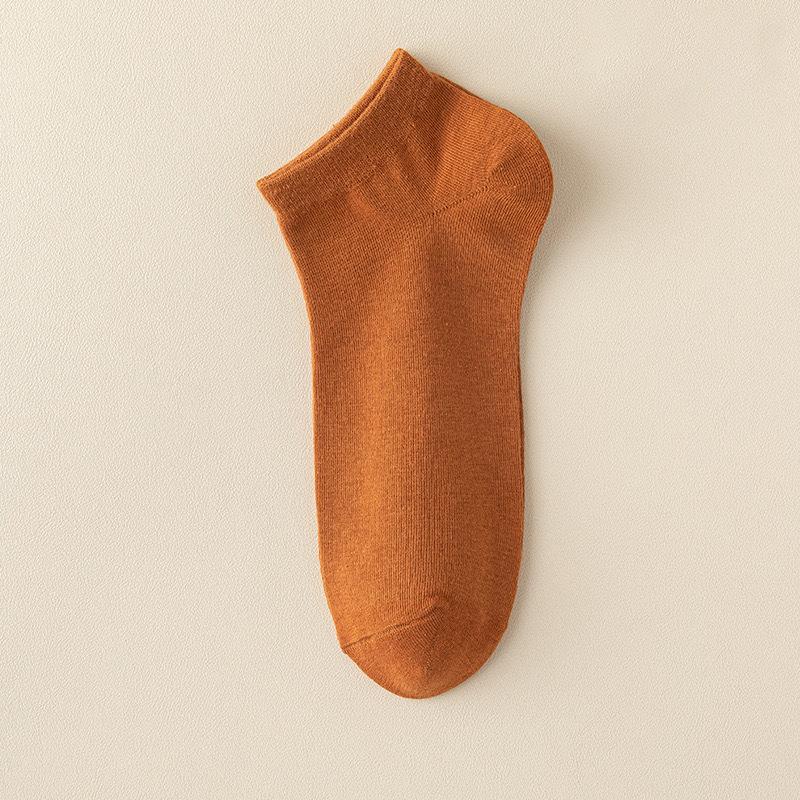 Spring and Summer Socks, Men's Short Socks, Solid-color Anti-odor, Sweat-absorbing and Antibacterial Short Socks, Thin Business Boat Socks
