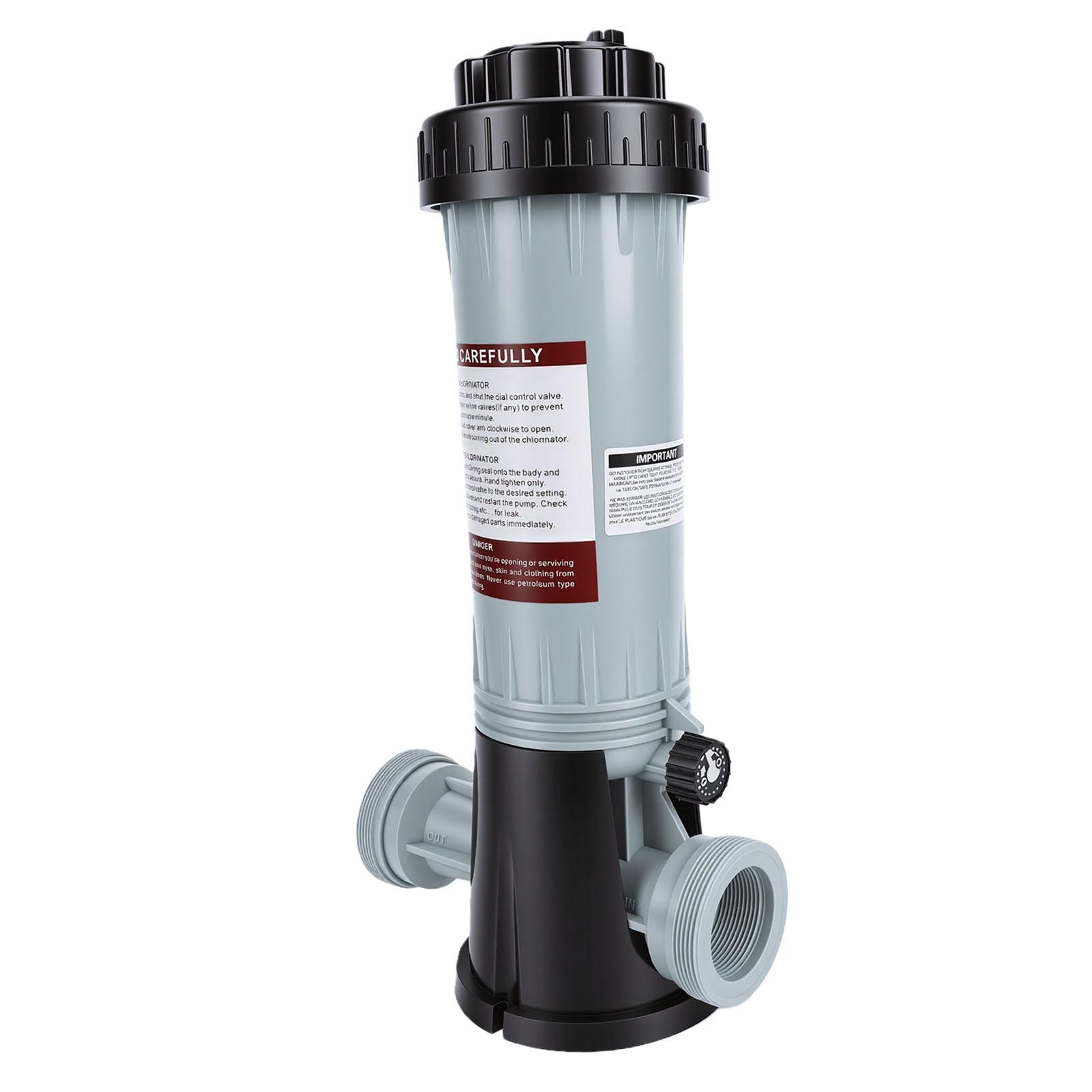 

Automatic Cl Feeder Plastic In Line Automatic Pool Chlorinator Dispenser for Indoor Outdoor Swimming Pool Hot Tub