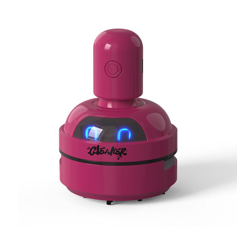 Cartoon Desktop Vacuum Cleaner for Eraser Shavings, Keyboard Dust, and Pencil Debris.