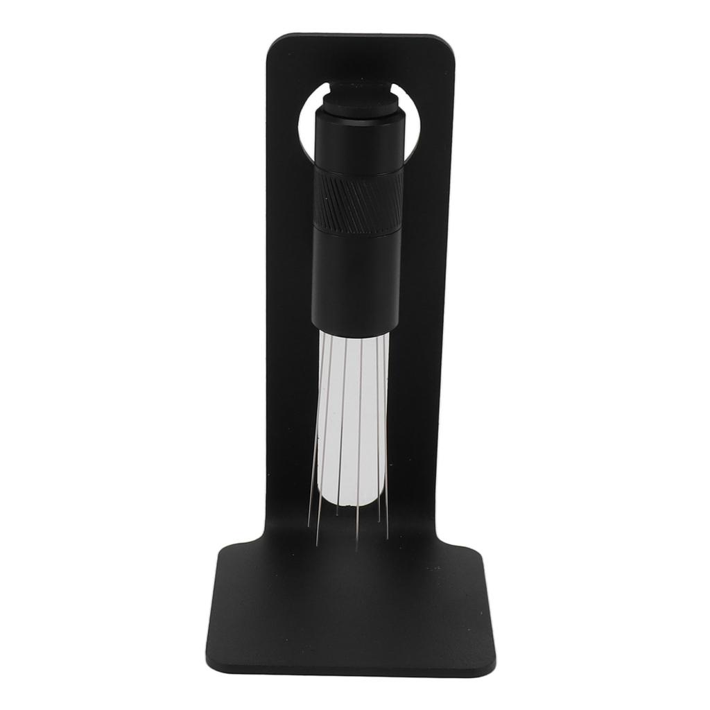 Coffee Stirrer Needle Black 6 Needles Aluminum Alloy Coffee Powder Hand Tamper Distributor for Coffee Bar Non