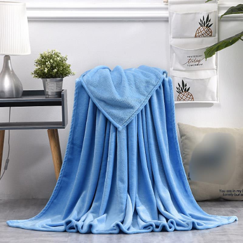 Solid Color Farai Wool Blanket Coral Wool Pet Blanket Cross Border Flannel Blanket Gift Coral Wool