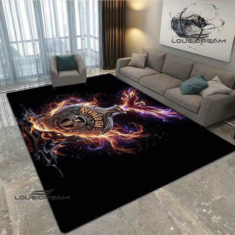 Tappeto stampato con logo Bacardi Tappeto antiscivolo Tappeti da esterno Tappeto per area Tappeto decorativo per camera da letto Tappeto per camera da letto Regalo di compleanno