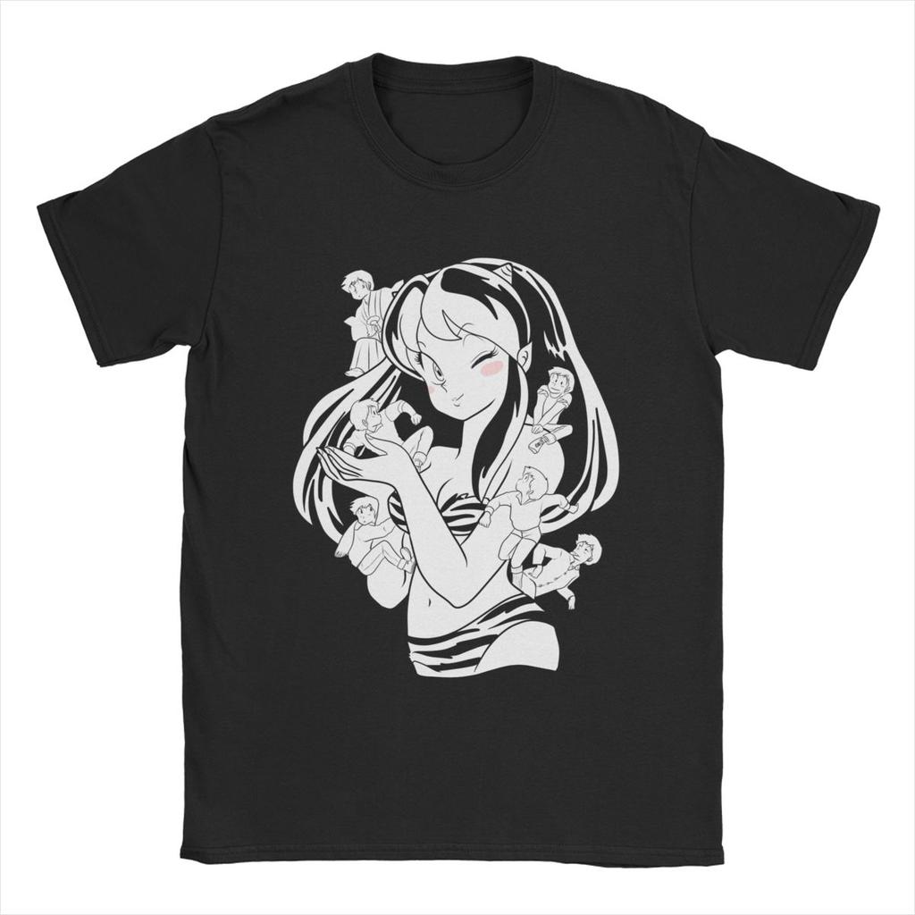 Pánská trička Urusei Yatsura Lum Anime 100% bavlna oblečení Novinka s krátkým rukávem kulatý výstřih trička Narozeninový dárek tričko