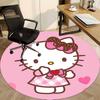 1pc Hello Kitty Chair Carpet for Office Non Slip, Machine Washable Rug for Office, Room Holiday Decor for Christmas, Birthday Polyester