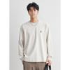Yizhi Fashion Men's Embroidered Solid Color Round Neck Long Sleeve T-Shirt - Spring/Autumn 2025 Collection