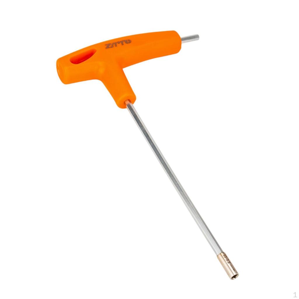 T Handle Socket Wrench Portable Ergonomic Grip Versatile Spanner Repair Tool Square Hole 3.2mm