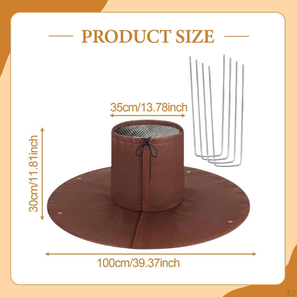 Tree Root Freeze Protector Protection Wrap Care Multifunctional Easy to Install with Ground Nails