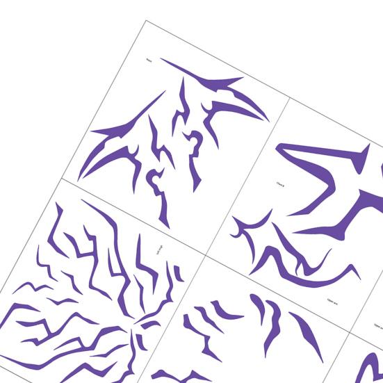 Autocolante Tatuaje Temporare Impermeabile Tatuaje False Tatuaje Imersive pentru Joc de Rol Artă pe Față și Corp Accesorii de Costum pentru Cosplay Halloween Festivaluri de Muzică