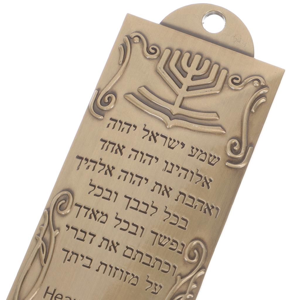 1 Set Mezuzah Judaica Metal Door Mezuza Hebrew Letter Hanukkah Religious Gift