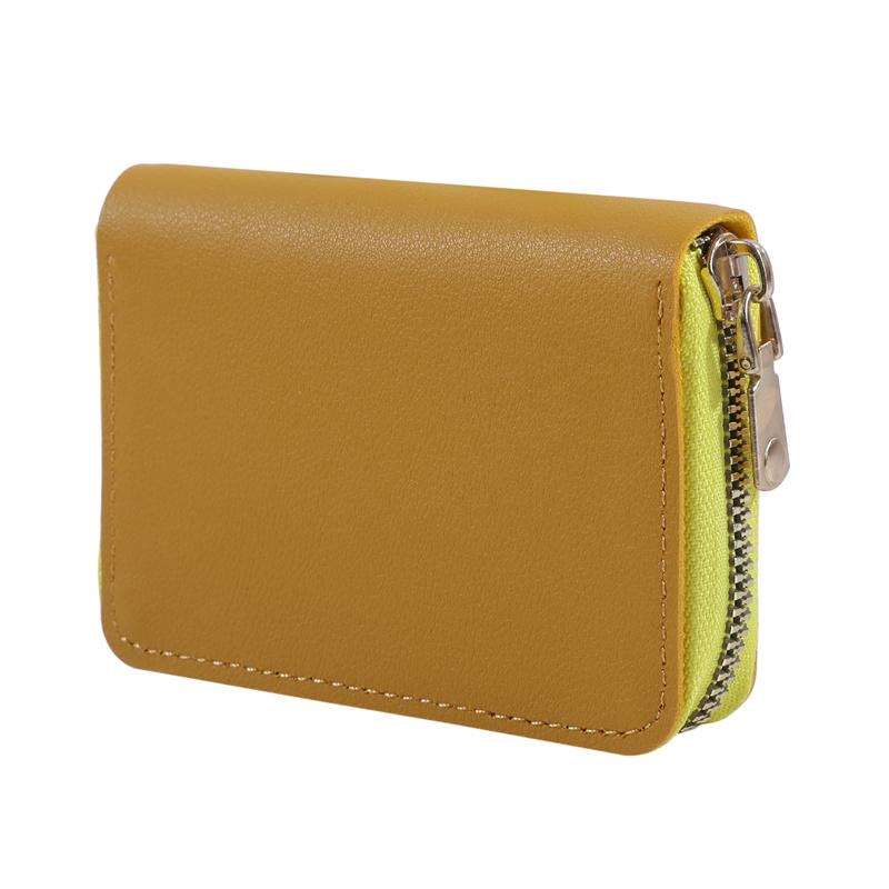 New Casual Wallet Multi-Slot Card Holder Zipper Coin Purse Small Clutch PU Money Bag Purse Cardholder Wallets for Men and Women