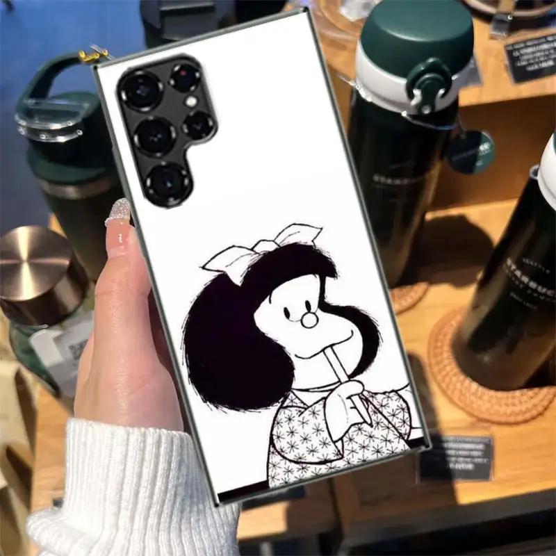 Cartoon Mafalda Cases Phone Case for Samsung Galaxy S26 Ultra S25 Edge S24 S23 FE S21 Plus S20 S22 Cover TPU Capa Shell Shockpro