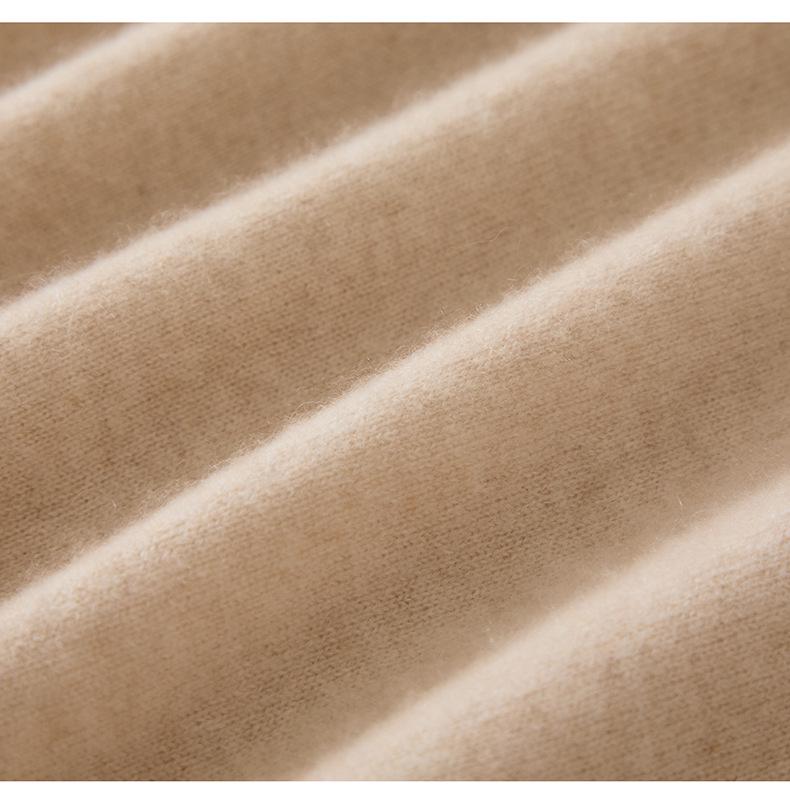 Women's 100% Cashmere Color Block Layered Knit Top - Autumn/Winter 2026 Collection