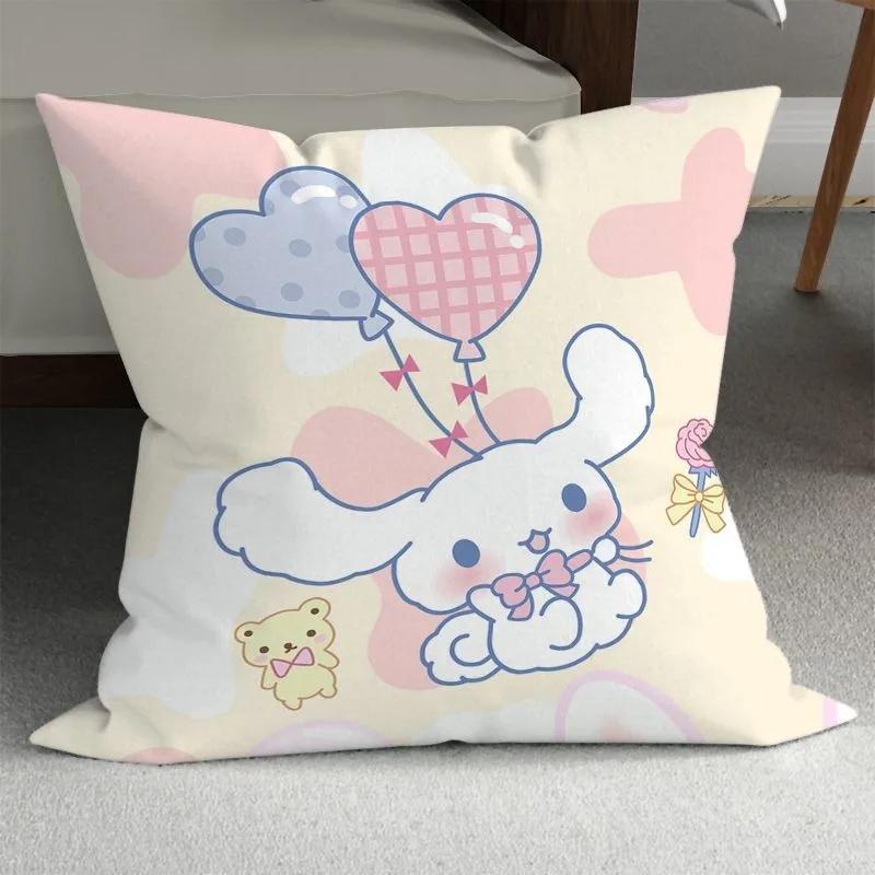 Cute big-eared dog pillow cover Sanrio pillowcase living room sofa cushion cover Kawaii room bedroom home decoration