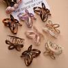 A Stylish And High End Hollow Butterfly Hair Clip Made of Acetate, Perfect for Various Hairstyles, Ideal As a Valentine'S Gift for Your Girlfriend.