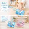 Clear Key Sounds Stress Relief Decompression Toy Keychain Keyboard Toy Press Button Toy  Bag Charm