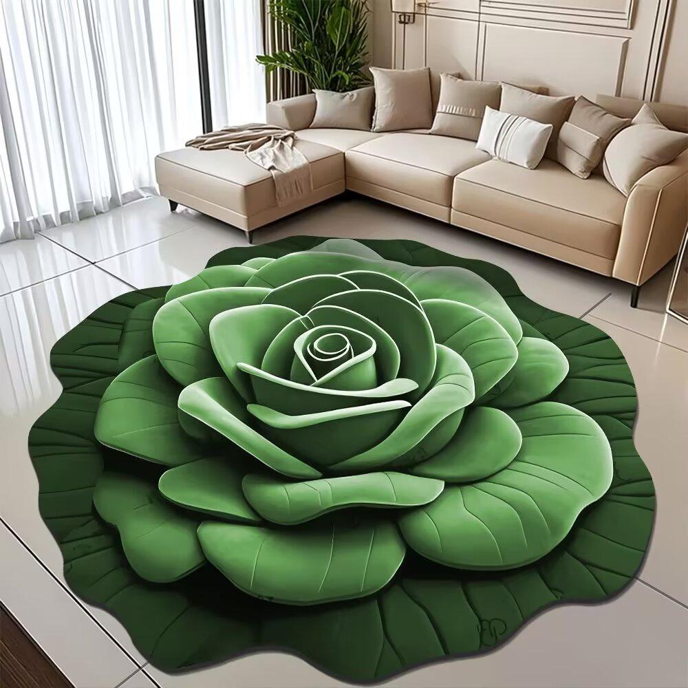 Peony Diatomaceous Earth Floor Mat – Stain-Resistant, Easy-to-Clean, Water-Absorbent Carpet for Bathroom/Entrance