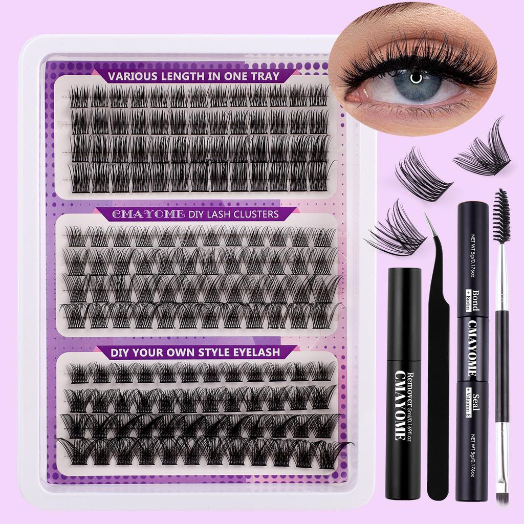 Diy False Eyelashes, 148 Tufts Of Extended Hair, Three Mixed Thick Eyelashes