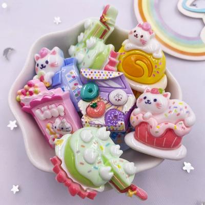 Resin Colorful Kawaii Prince Boy Princess Girl Flat Back Stone Cartoon Figurines 6PCS Scrapbook DIY Bow Decor Accessories Crafts