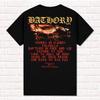 Hammerheart 1990 Thrash Metal Black Metal Viking Metal Tops Bathory TShirt Print Cotton Short Sleeve Casual Loose Tops Unisex