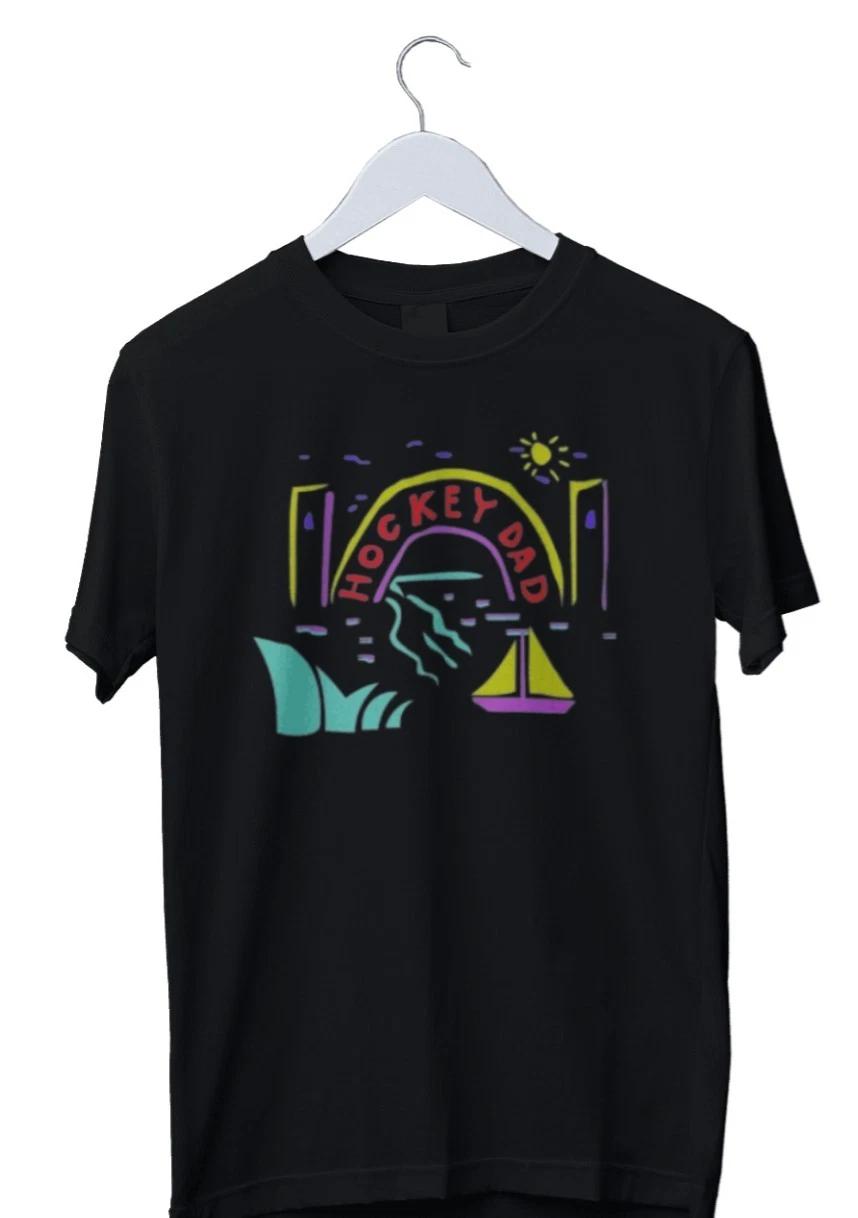 Unisex Adult Casual Music Hockey Dad Australian Surf Rock Graphic P... L