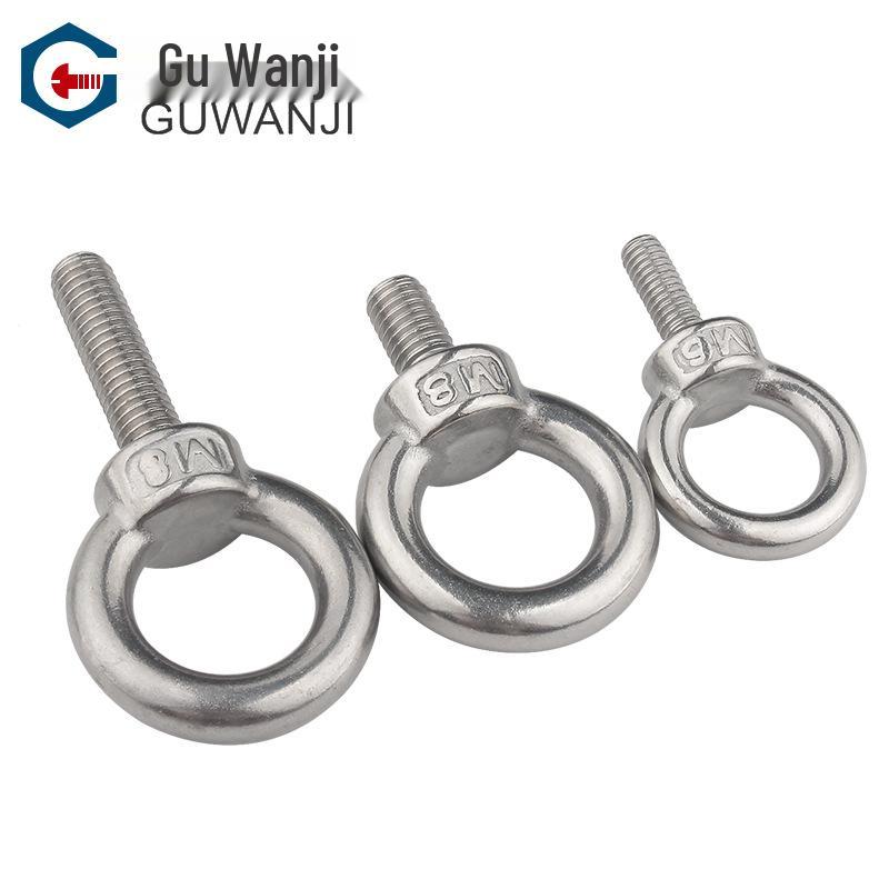 304 Stainless Steel Round Lifting Eye Bolt with Loop (M4M5-M20)