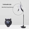 Durable Cat Teaser Wand with Suction Cup, Colorful Feathers, Bell, and Long Steel Wire Rod
