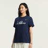 Li-Ning Sport Lifestyle Series Round Neck Letter Print T-Shirt Women tops ATSW276-7