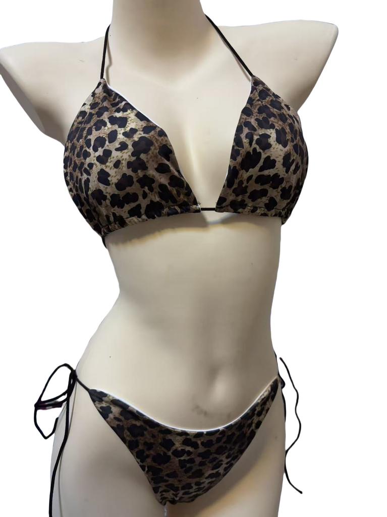 Neck strap adjustable bikini sexy swimsuit women's split strap multi-color three-point set