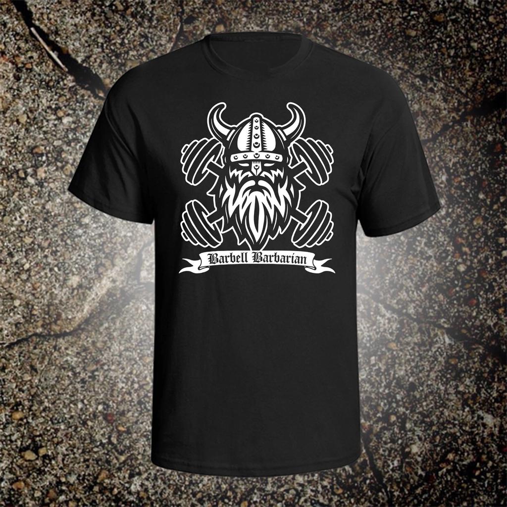 Barbell Barbarian | bodybuilding graphic tee shirt lifting gym rogue workout