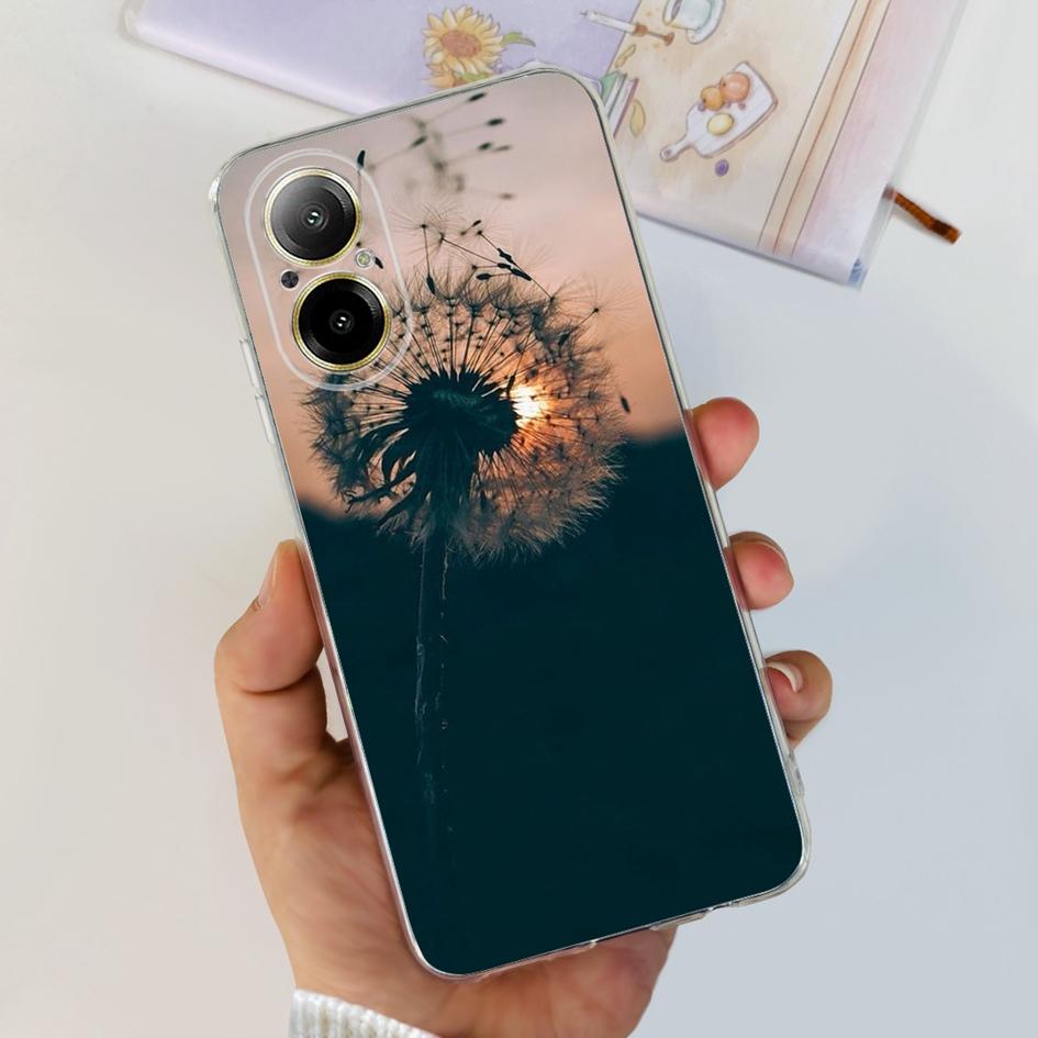 For OPPO Realme C67 4G Case Cute Cartoon Clear Soft Silicone Back Cover For Realme C67 4G RMX3890 C 67 RealmeC67 Shockproof Case