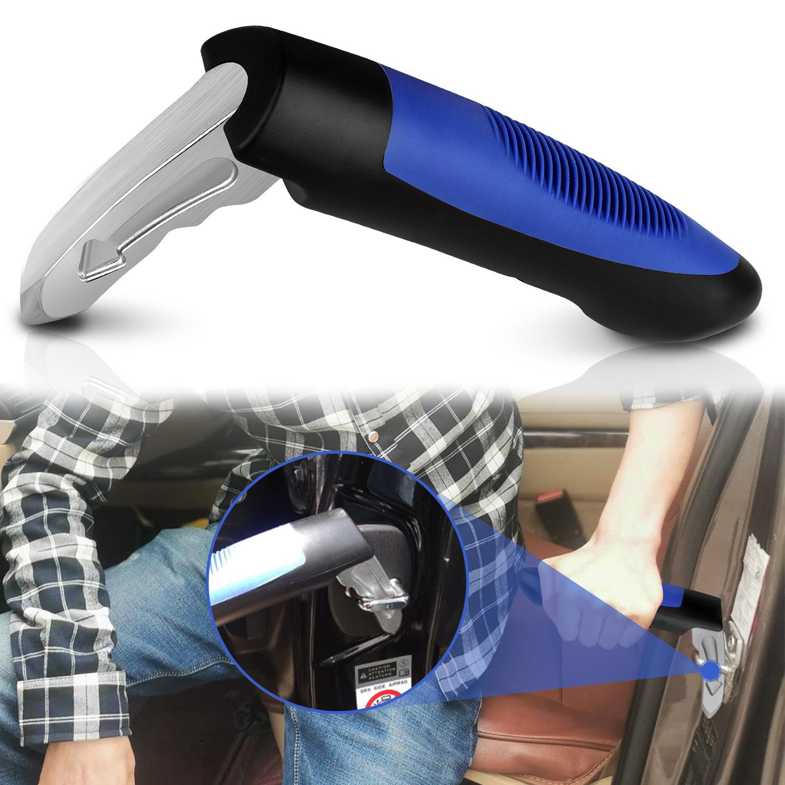 Multifunctional Car Door Assist Handle Portable Car Window Breaker for Children Elderly Emergency Escape Tool