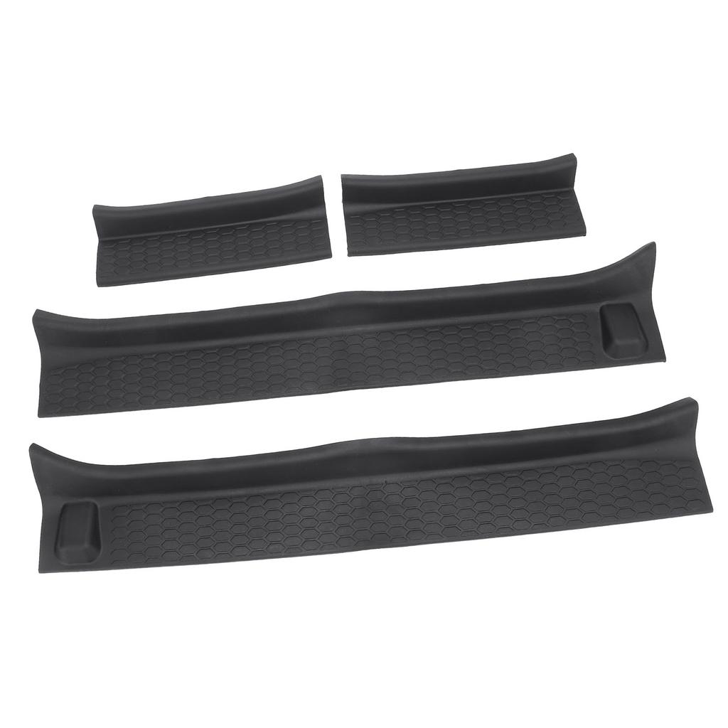 4 Buc Protector Prag Ușă Mașină Față Spate Protectiv Anti-Alunecare Suprafață Texturată Acoperire Prag Margine Ușă pentru