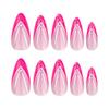 Long Almond and Ballerina Fake Nials Cat Eye Nail Tips Manicure False Nails  Women