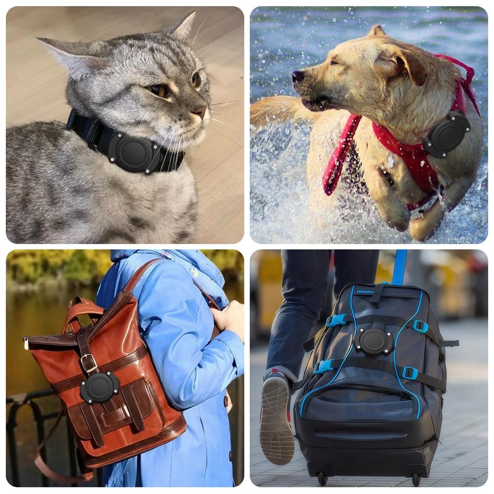 For Apple AirTag Dog Collar Holder Waterproof Protective Airtag Holder Case Compatible With Pet Collar GPS Pet Trackers For Dogs
