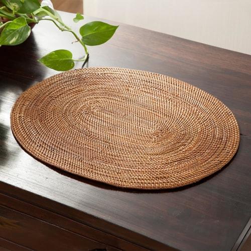 Ata Placemat, Ata Tray Placemat, Oval, Round, Asian Style, Natural Materials, Round Tray, Rug, Display Mat, Stylish