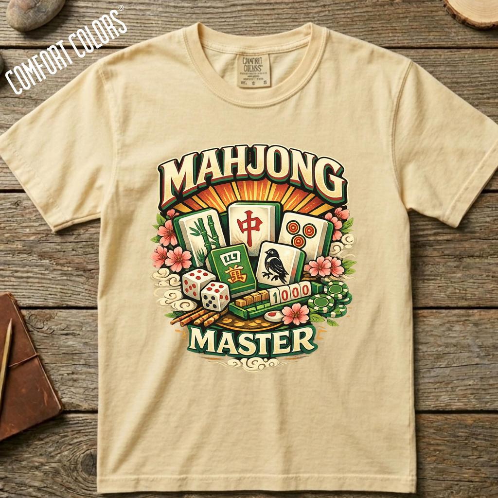 Comfort Colors Mahjong Shirt,Kawaii Mahjong Clothing Gift for Mom,| Cutecore Women's Clothing Mother's Day Gift Idea,Mahjong Gift Ideas