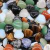 1117-25mm Natural Crystal Stone Heart Ornament, No Hole, Small Nugget Shape
