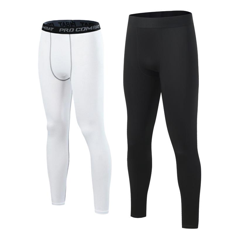 Men’s Quick-Dry Compression Sports Pants – High Elastic, Moisture-Wicking Base Layer for Running, Basketball, and Fitness.