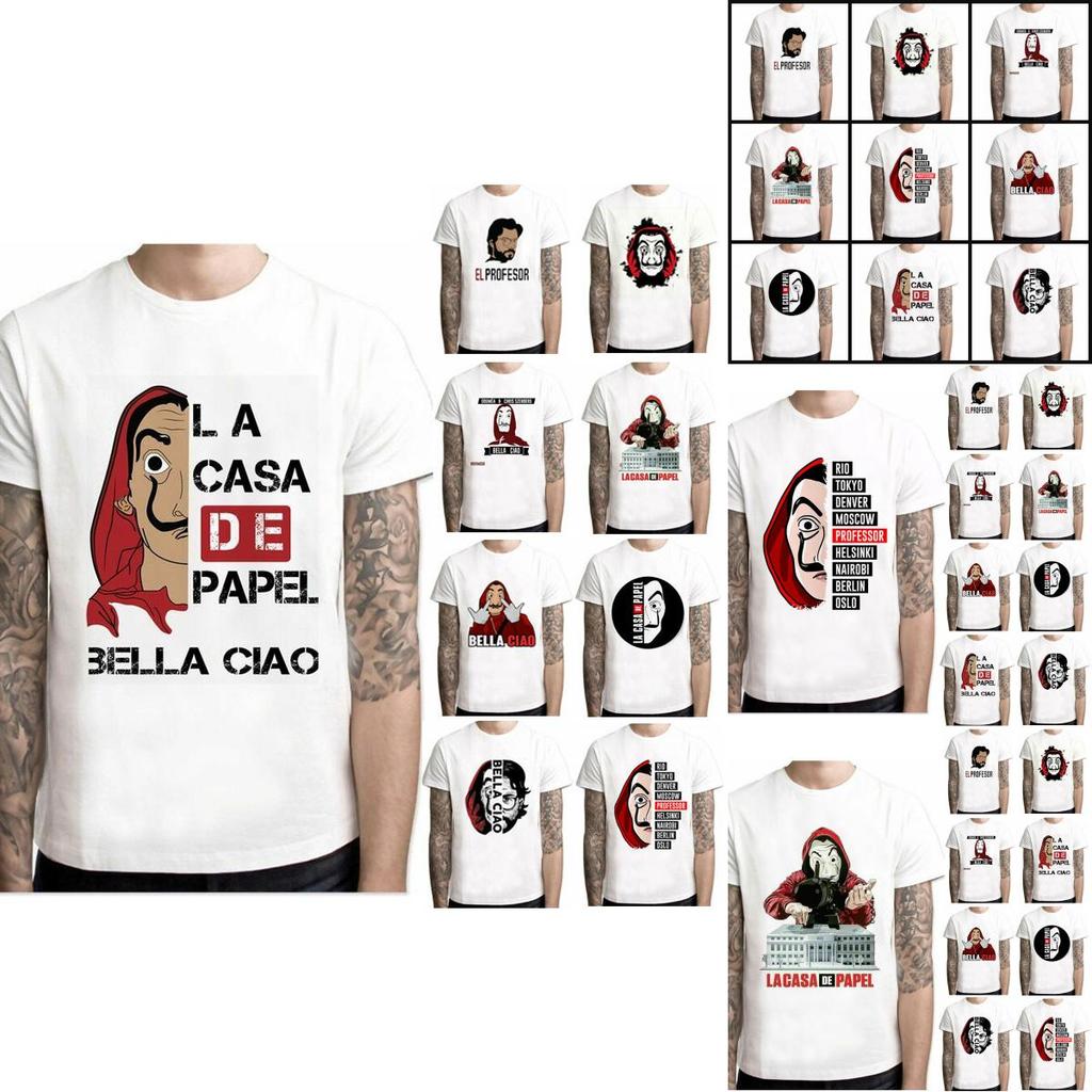 Tv T Shirt Series Homme Tops House Of Paper Summer