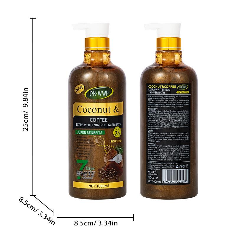 Gel Douche Exfoliant Curcuma Parfum Longue Durée Nettoyant & Exfoliant Gel Douche Pot Extra Large 1000ml