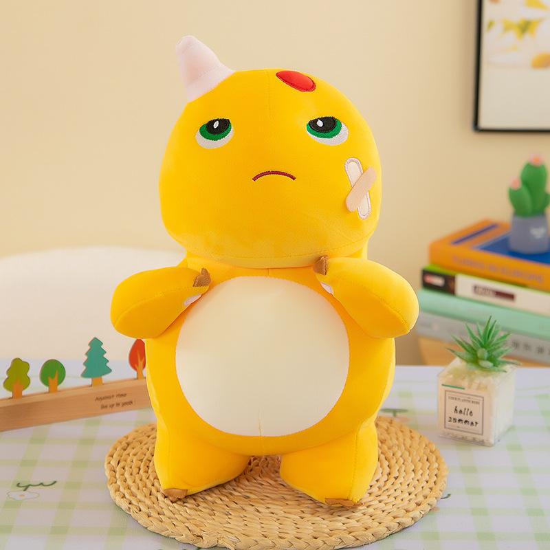 Kawaii Nai Long Plüschkissen Nailong Spielzeug Weiches Sofabettkissen Anime Tier Dinosaurier Kuscheltier Weiche Plüschtiere Mädchen Weihnachtsgeschenk 26cm