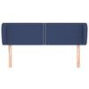 Tête de lit - Maison Exclusive - Bleu - 147 x 23 x 78/88 cm - Hauteur réglable &amp; soutien dorsal