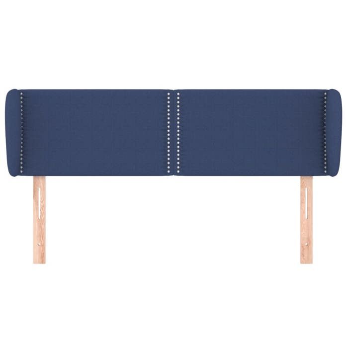 Tête de lit - Maison Exclusive - Bleu - 147 x 23 x 78/88 cm - Hauteur réglable & soutien dorsal