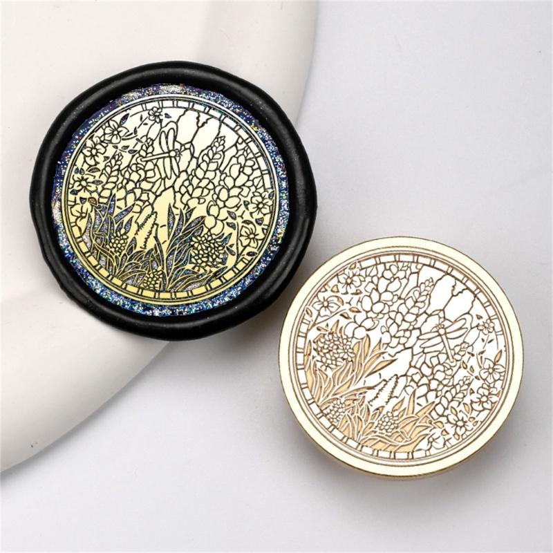 Vintage Seal Stamp Head Replacement, Embossed Sealing Stamp Head for Seal Envelope, Invitations Scrapbooking Decoration