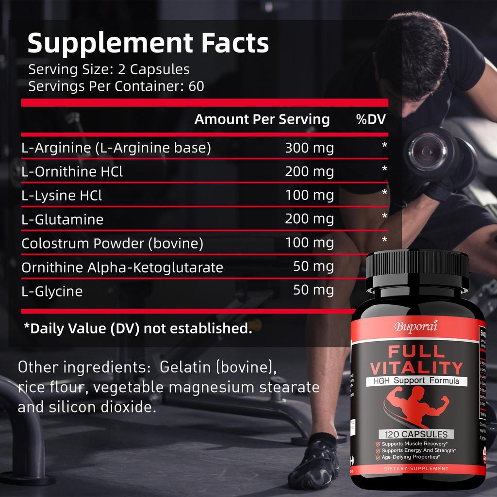 Full Vitality – Stamina and Energy, Formula for Male Growth Hormone