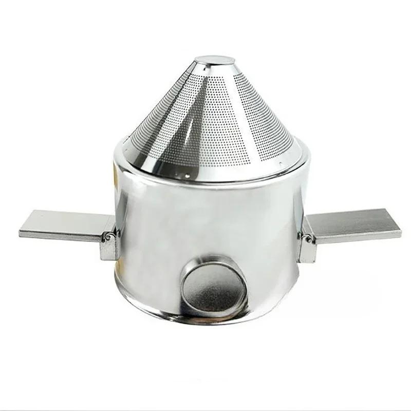 

Stainless Steel Folding Hand Brewed Coffee Filter Cone Coffee Filter Cup for Drip Espresso and Tea No Filter Paper Coffee Tools срібний