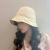 Cotton Striped Sun Hat With Wide Brim For Women Summer Outdoor Sun Protection