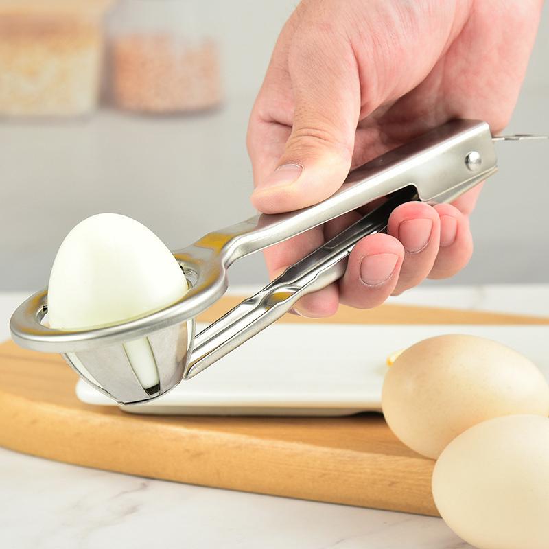 Aluminum Alloy Egg Cutter with Handle Multifunctional Portable Preserved Egg Splitter Egg Slicers Kitchen Accessories 2