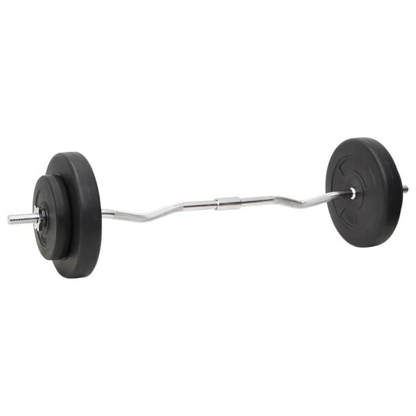 vidaXL Dumbbell and Bar Set with Plates 60 Kg
