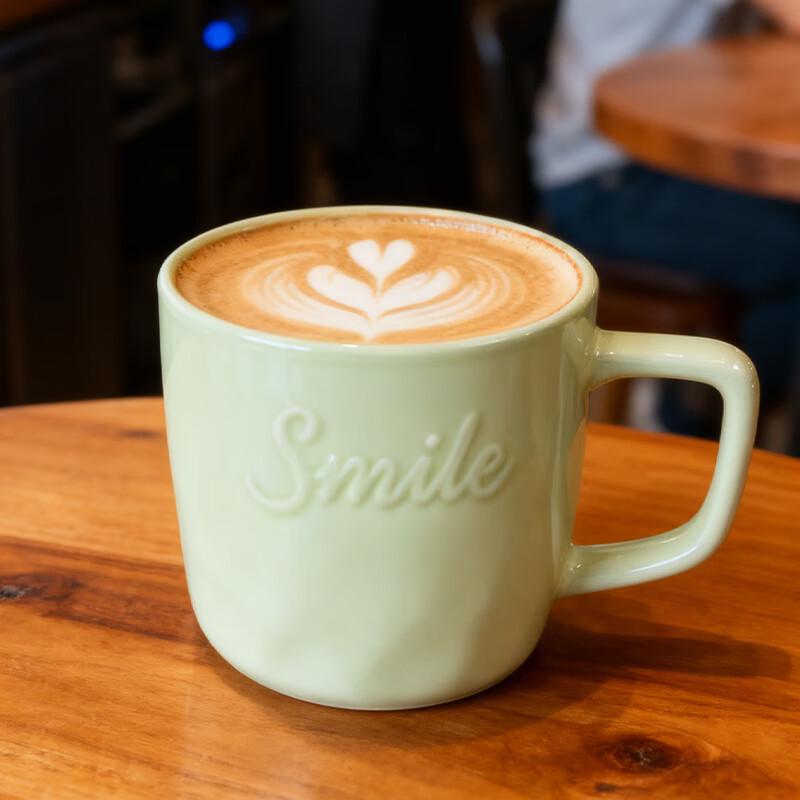 Cream Style Embossed Ceramic Mug
